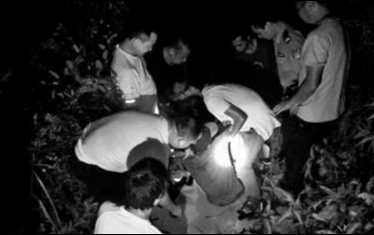 Un aldeano que había ido a pescar a un lago cercano escuchó a Gao pedir ayuda, y llamó a la Policía. ESPECIAL/South China Morning Post