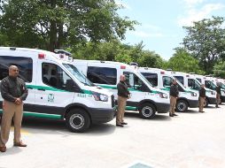 Los vehículos se destinaron a los estados de Baja California, Campeche, Coahuila, Chiapas, Chihuahua, Durango, Hidalgo, Nayarit, Oaxaca, San Luis Potosí, Yucatán y Zacatecas. TWITTER / @TU_IMSS