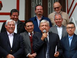 En conferencia de prensa en la casa de transición, el presidente electo presentó nuevos elementos que lo acompañarán en su gobierno. NTX / F. Estrada