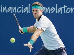 Debut triunfal. El argentino Juan Martín del Potro no tuvo problemas para superar  su primer rival, el coreano Hyeon Chung. AFP