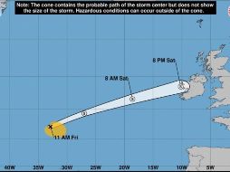 Se prevé que Lane, el sexto huracán de la temporada del Pacífico oriental, se fortalezca aún más. EFE/ ESPECIAL