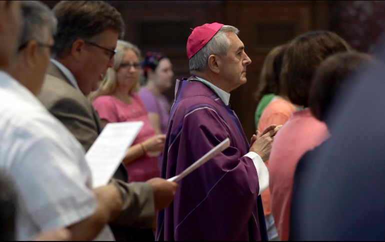 “En el nombre de nuestra Iglesia, reitero mi sentida pena y sinceras disculpas a todos los sobrevivientes de abuso sexual cometido por clérigos”, manifestó Gainer. AP / M. Rourke