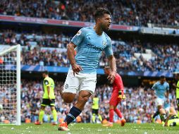 Agüero ha firmado 14 goles en sus ocho últimos partidos de la Premier en el Emirates. AP/D. Thompson