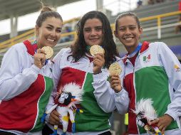 Linda Ochoa, Andrea Becerra y Esmeralda Sánchez son monarcas panamericanas. MEXSPORT