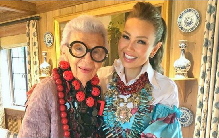 Thalía agradeció a la esposa de Tommy Hilfiger, Dee Ocleppo, por haber sido la causante del encuentro. INSTAGRAM / thalia