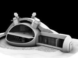 Diseño de base lunar impreso en 3D. ESPECIAL / esa.int