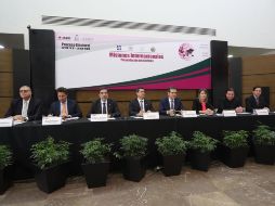 Córdova encabezó este miércoles, en la sede del INE, la presentación de los informes de misiones internacionales. TWITTER / @INEMexico