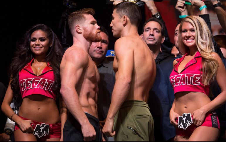 Saúl Álvarez y Gennady Golovkin se volverán a ver las caras el 15 de septiembre. MEXSPORT/Archivo