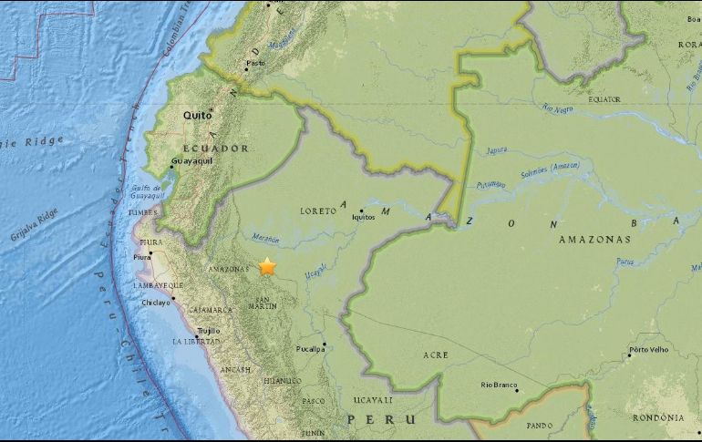 El movimiento telúrico se originó a una profundidad de 25 kilómetros bajo la superficie terrestre. ESPECIAL/USGS