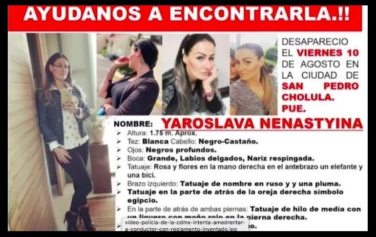 Yaroslava fue citada en un bar por su presunto asesino, y después se fueron a un departamento donde fue asesinada.. TWITTER/@R_H_Noticias