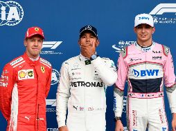 El líder del Mundial de F1 estará el domingo acompañado en primera línea por su perseguidor en la clasificación general, el alemán Sebastian Vettel, y tras ellos el francés Esteban Ocon. AFP / J. Thys