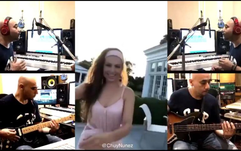 Los seguidores del productor lo felicitan por la mezcla y le piden que le haga un sencillo; Thalía está encantada con todo lo que se ha generado a partir del video que subió hace unos días. TWITTER / @ChuyNunez