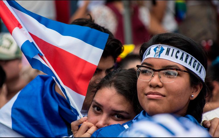 La crisis que vive Nicaragua ha provocado un flujo migratorio importante hacia Costa Rica. AFP / E. Becerra