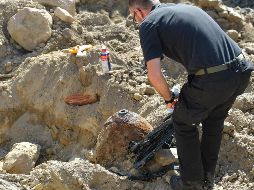 Los equipos de artificieros tardaron una hora en desactivar la bomba. AFP / U. Anspach