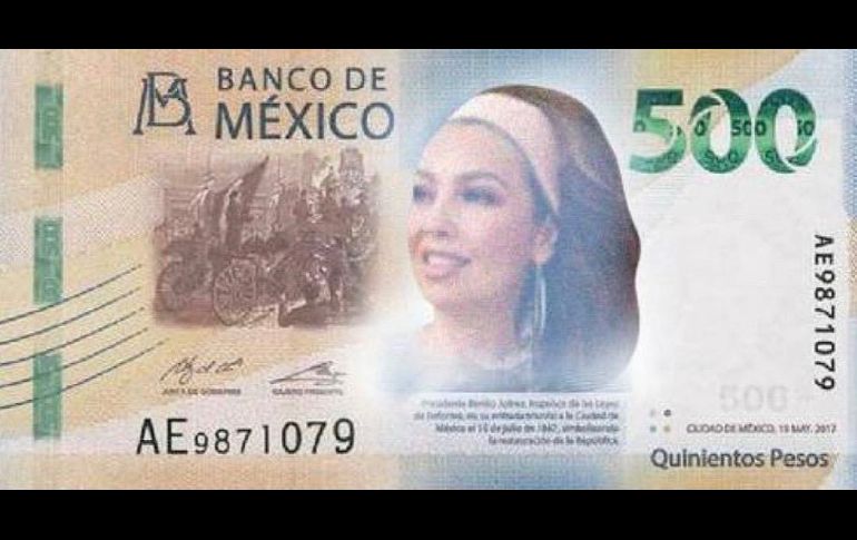 El Banco de México reveló este lunes el nuevo billete de 500 pesos con la imagen de Benito Juárez y los usuarios de redes sociales reaccionaron con humor y con propuestas de otros personajes. ESPECIAL/TWITTER
