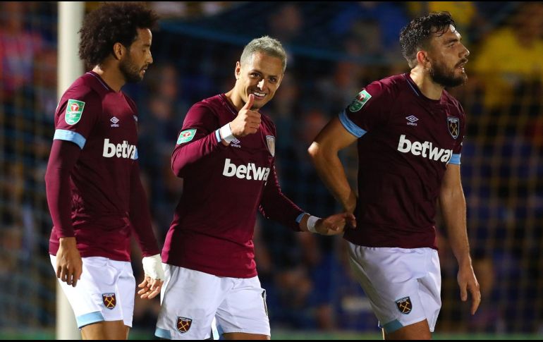 El elemento mexicano tuvo una discreta actuación con su equipo a pesar de su anotación. TWITTER/@WestHamUtd