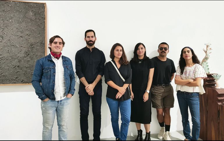 Los artistas que integran la exposición colectiva “Oficio y materia”. EL INFORMADOR / J. Pérez