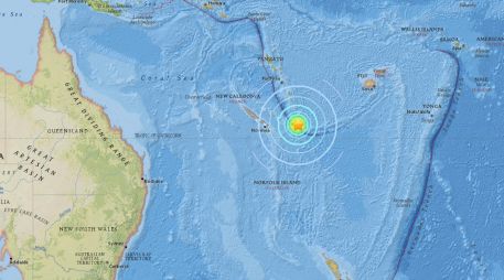 El Centro de Alerta de Tsunamis del Pacífico urgió a quienes viven cerca de la costa en la región a ''permanecer alertas'' y seguir las instrucciones de las autoridades locales. ESPECIAL / earthquake.usgs.gov