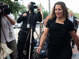 Freeland precisó que acordado que volveremos a reunirnos a nivel ministerial. AFP/ S. Loeb