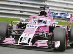 Sergio Pérez terminó quinto el domingo pasado en Bélgica. AP