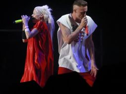 'Ninja' y Yolandi, durante su presentación en 2017 durante en Revolution Fest en Guadalajara. El Informador / F. Atilano.