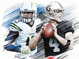 Keenan allen y Derek Carr, estrellas de los equipos californianos.