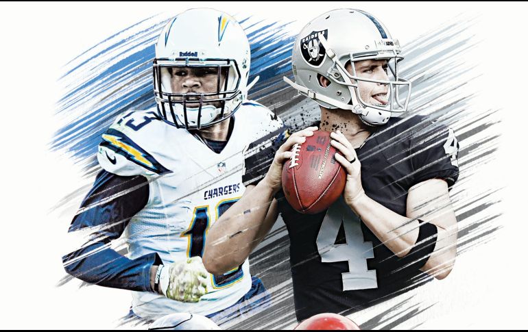 Keenan allen y Derek Carr, estrellas de los equipos californianos.