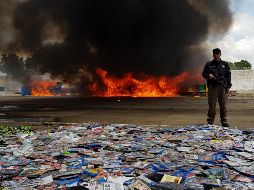 El evento se realizó en un predio de la delegación Jalisco de la PGR. EL INFORMADOR / R. Bobadilla