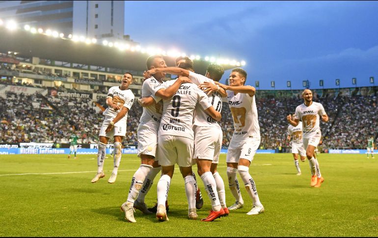 Pumas llegó a 14 puntos, y de momento es tercero de la tabla general. MEXSPORT/I. Ortiz