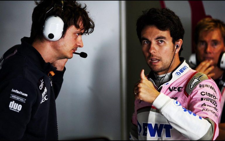 Pérez demostro su habilidad en un mano a mano con Sebastian Vettel, de Ferrari. TWITTER/ForceIndiaF1