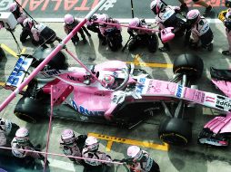 Pérez se sobrepuso a un contacto con Magnussen al inicio de la carrera. TWITTER/@ForceIndiaF1