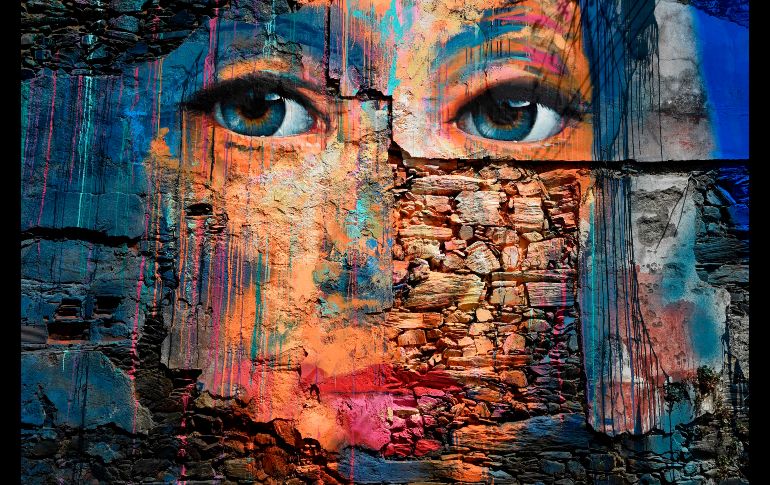 Un mural en Ferrol, España, se ve en elmarco del festival de arte callejero 