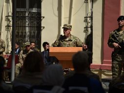 El general Scott Miller asumió ayer el mando de las tropas estadounidenses y de la OTAN, aseguró que mantendrán la presión sobre los terroristas transregionales. AFP/W. Kohsar