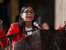 Delcy Rodríguez, vicepresidenta de Venezuela, asegura que su país presenta el segundo flujo más alto de llegada de inmigrantes en la región. EL INFORMADOR / ARCHIVO