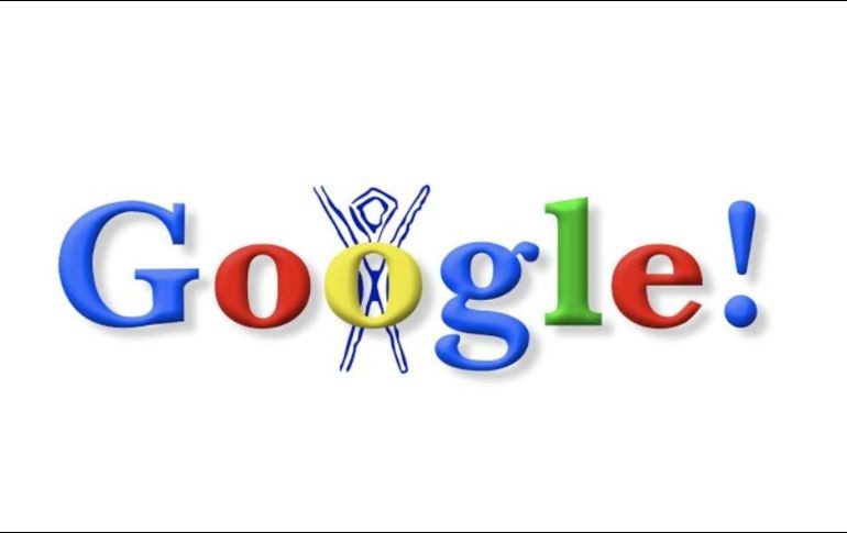 La compañía estadounidense compartió el primer Doodle que crearon tras haberse fundado en 1998; fue dedicado al Festival del Hombre en Llamas en Nevada. TWITTER / @Google