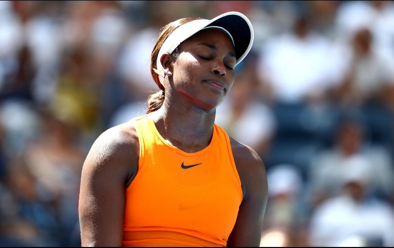 La tercera cabeza de serie sufrió cinco quiebres de servicio en el duelo de 84 minutos. AFP / A. Bello