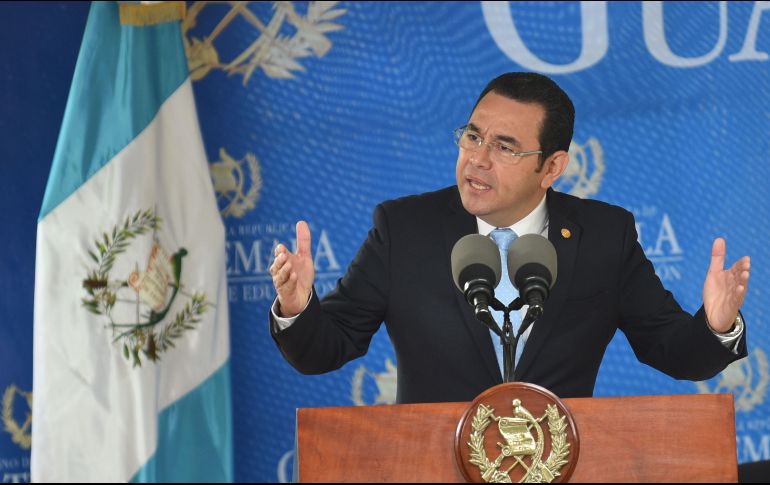 Jimmy Morales anunció que no renovaría el mandato de la Cicig por sembrar el terror judicial, llevar a cabo investigaciones sesgadas y partidarias; y violar leyes locales e internacionales. AFP/J. Ordonez