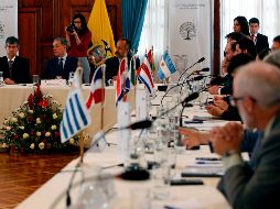 Bolivia, estrecho aliado de Venezuela, se abstuvo de firmar. AFP / C. Vega