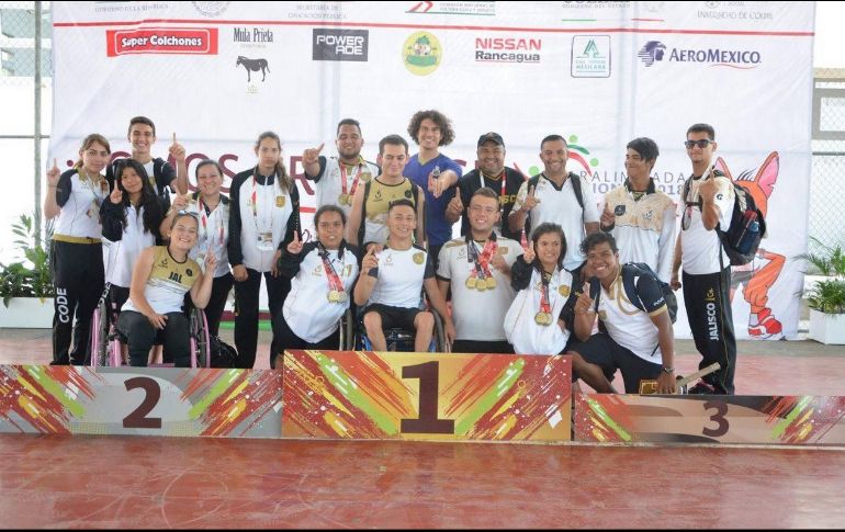 La delegación jalisciense destacó en las disciplinas de paranatación, powerlifting y paratletismo. TWITTER / @CONADE