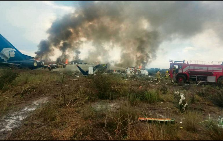 En el aparato iban 103 personas; todas sobrevivieron.