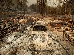 Vista de los daños ocasionados por el incendio. AP/N. Berger