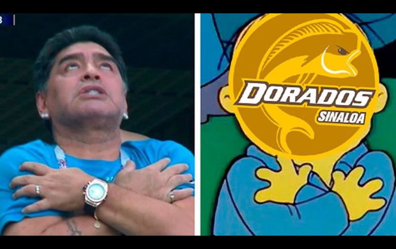 Los memes de la llegada de Maradona a los Dorados de Sinaloa