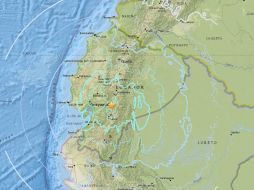 El Instituto Oceanográfico de la Armada precisó que ''las características del sismo no reúnen las condiciones necesarias para generar un tsunami en la región continental e insular del Ecuador''. ESPECIAL / earthquake.usgs.gov