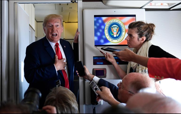 ''Jeff (Sessions) debería estar investigando quién es el autor de ese artículo, porque realmente creo que es (un tema de) seguridad nacional'', subrayó el mandatario. AP / S. Walsh