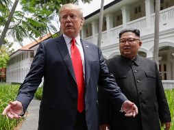 En su histórica cumbre de junio en Singapur, Trump y Kim acordaron que trabajarían para desnuclearizar Corea del Norte. AP/ ARCHIVO
