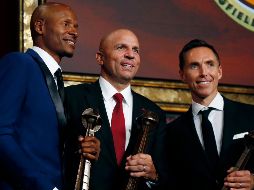 Ray Allen, Jason Kidd y Steve Nash, parte de la promoción 2018 del Salón de la Fama. AP/E. Amendola