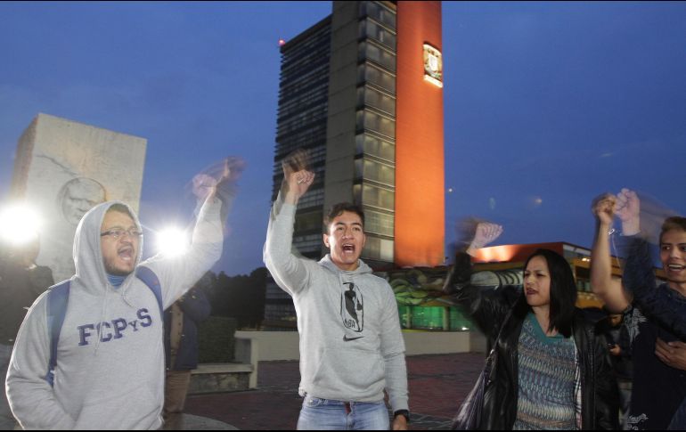 41 planteles suspendieron actividades para protestar por la violencia y la operación de grupos porriles en la institución. NTX / G. Durán