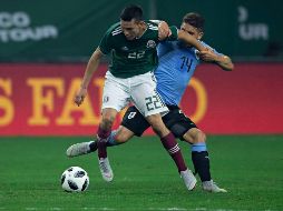 La Selección sufrió una sacudida ante la selección de Uruguay. TWITTER / @miseleccionmx