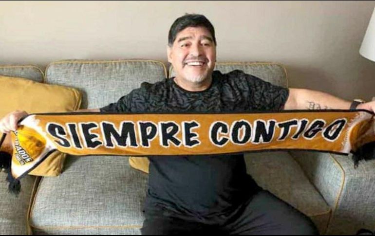 El primer partido que dirigirá Diego Armando Maradona con los Dorados de Culiacán será el próximo 15 de septiembre, cuando su equipo reciba a los Cafetaleros de Tapachula.  TWITTER / @Dorados