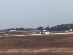 Realizan persecución de película en aeropuerto francés